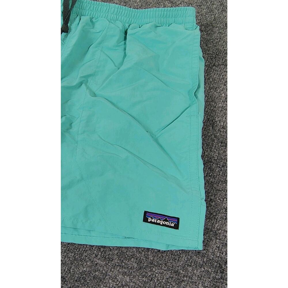 Patagonia Baggies Shorts Mens L Teal Lined 4" Nylon Hybrid Lightweight 57021 EUC - Picture 2 of 9